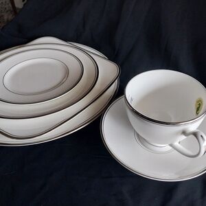 Elegant White Dinnerware Set